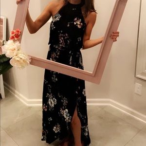 American rag dress with flowers